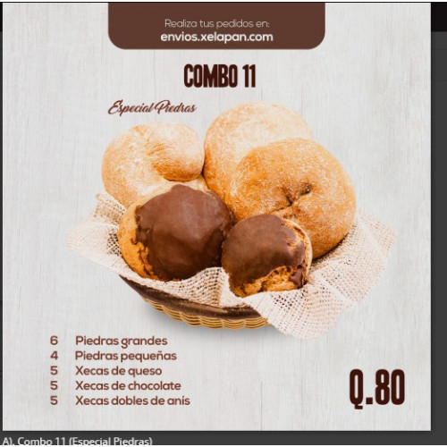 A). Combo 11 (Especial Piedras)