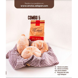 A). Combo 5 (Xecas + café Xelapan) A). Combo 5 (Xecas + café Xelapan)