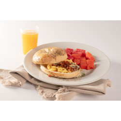 Bagel con huevo Bagel con huevo